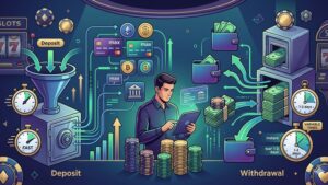 Современная иллюстрация платежных систем и денежных переводов для казино с высокими лимитами ставок